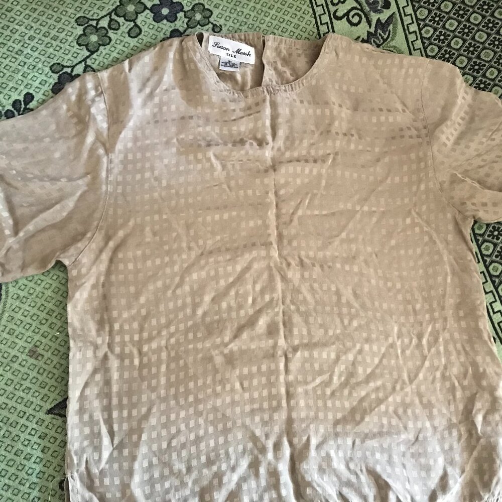 Susan Marsh Top Silk  Size S